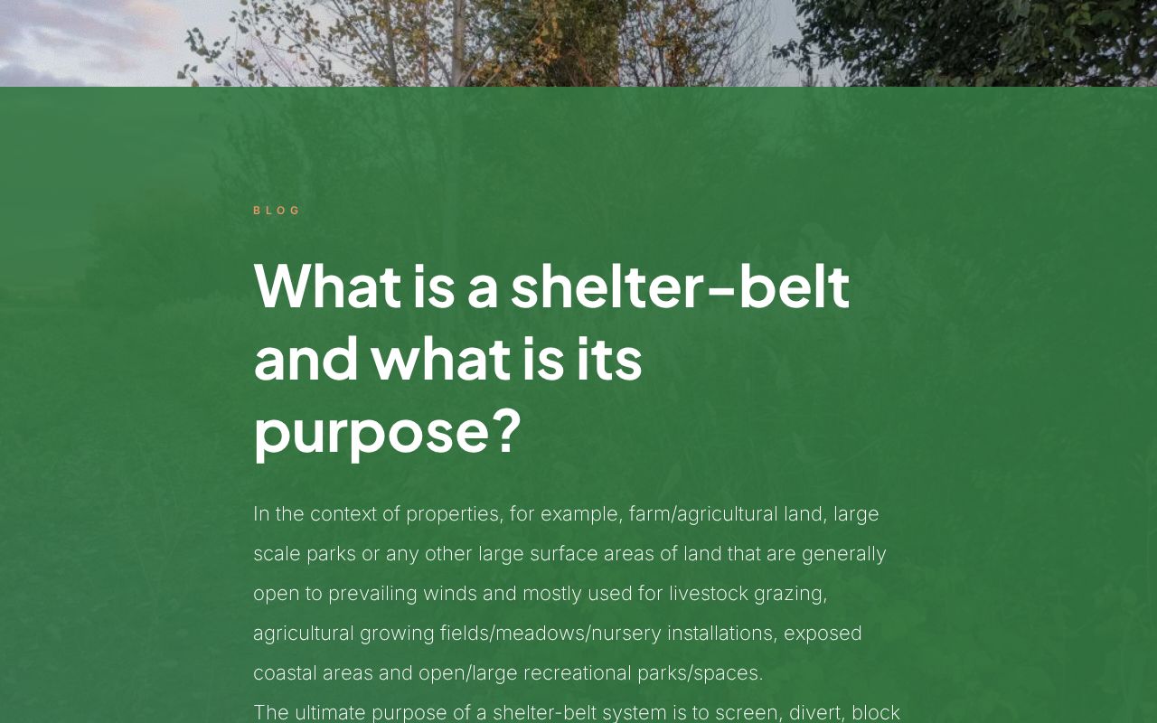 What is a ShelterBelt?